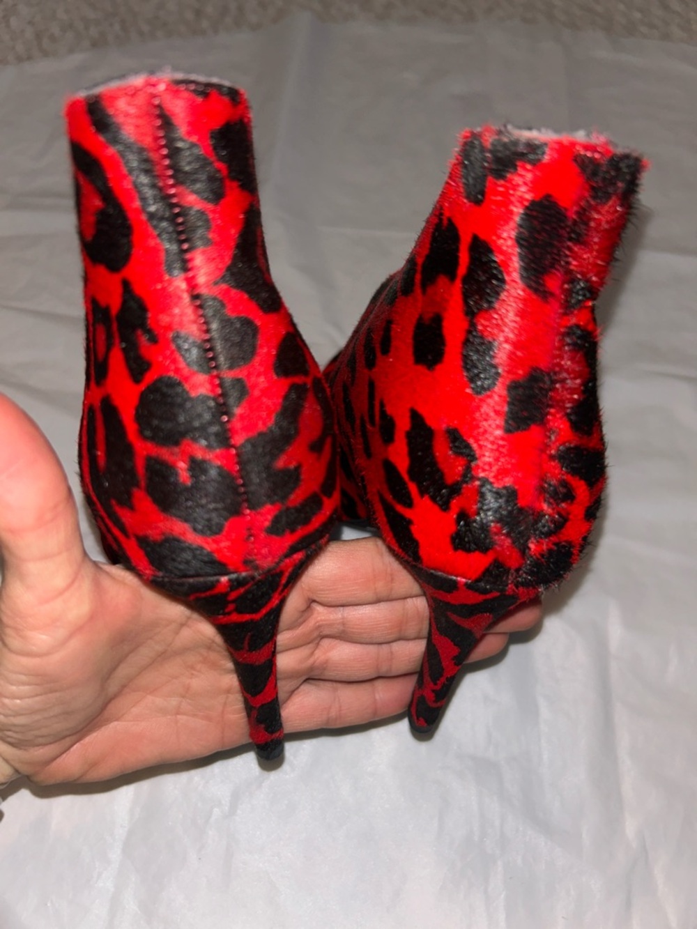 NWOB *Store Display* Jeffrey Campbell Electron-F Genuine Calf Hair Bootie Pump - Picture 5 of 7